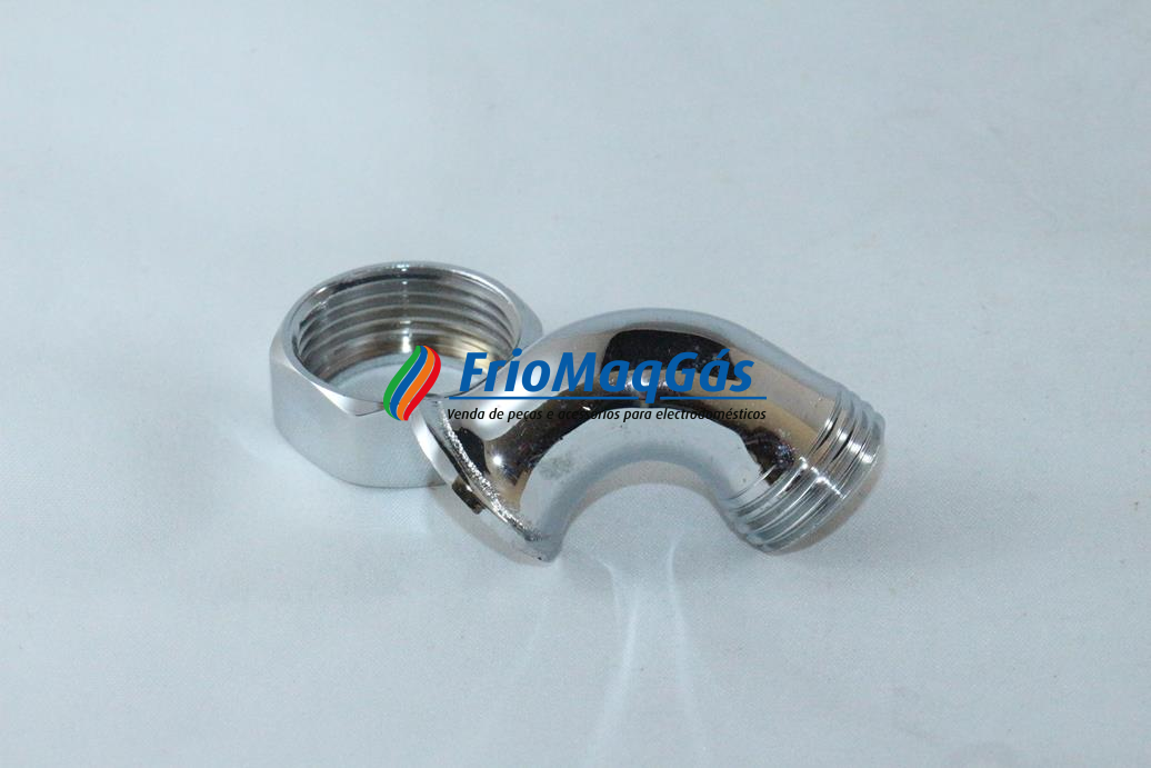 Curva c/ porca solta 3/4x1/2 MF (cromado)